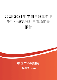 2025-2031年中国草酰氯单甲酯行业研究分析与市场前景报告