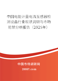 中国电能计量电流互感器检测设备行业现状调研与市场前景分析报告(2025年) 中国电能计量电流互感器检测设备行业现状调研与市场前景分析报告(2025年)