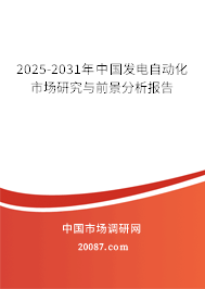 2025-2031年中国发电自动化市场研究与前景分析报告