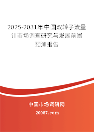 2025-2031年中国双转子流量计市场调查研究与发展前景预测报告