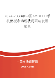 2024-2030年中国AMOLED手机面板市场现状调研与发展前景 2024-2030年中国AMOLED手机面板市场现状调研与发展前景