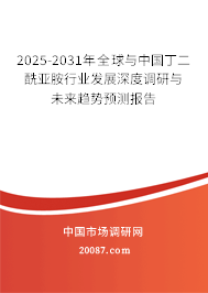2025-2031年全球与中国丁二酰亚胺行业发展深度调研与未来趋势预测报告
