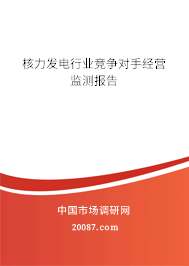 核力发电行业竞争对手经营监测报告 核力发电行业竞争对手经营监测报告