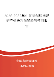 2026-2032年中国磷酸胍市场研究分析及前景趋势预测报告