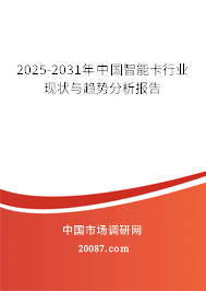 2025-2031年中国智能卡行业现状与趋势分析报告