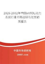 2026-2032年中国eVTOL动力系统行业市场调研与前景趋势报告