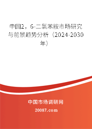 中国2,6-二氯苯胺市场研究与前景趋势分析(2024-2030年) 中国2,6-二氯苯胺市场研究与前景趋势分析(2024-2030年)
