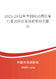 2025-2031年中国电动两轮车行业调研及发展趋势研究报告 2025-2031年中国电动两轮车行业调研及发展趋势研究报告