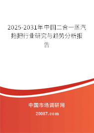 2025-2031年中国二合一蒸汽拖把行业研究与趋势分析报告 2025-2031年中国二合一蒸汽拖把行业研究与趋势分析报告