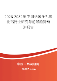 2026-2032年中国纳米多孔氧化铝行业研究与前景趋势预测报告