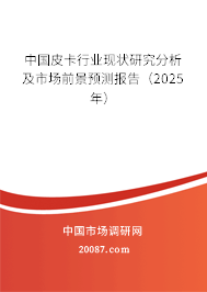 中国皮卡行业现状研究分析及市场前景预测报告（2025年）