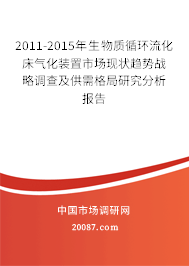 2011-2015年生物质循环流化床气化装置市场现状趋势战略调查及供需格局研究分析报告