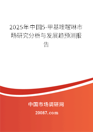 2025年中国5-甲基喹喔啉市场研究分析与发展趋预测报告