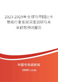2023-2029年全球与中国比卡鲁胺行业发展深度调研与未来趋势预测报告