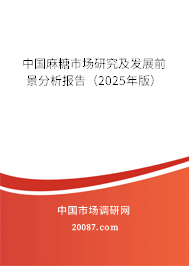 中国麻糖市场研究及发展前景分析报告（2025年版）