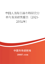 中国人流吸引器市场研究分析与发展趋势报告（2025-2031年）