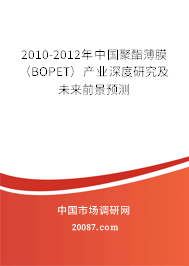 2010-2012年中国聚酯薄膜（BOPET）产业深度研究及未来前景预测