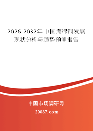 2026-2032年中国海绵铜发展现状分析与趋势预测报告 2026-2032年中国海绵铜发展现状分析与趋势预测报告