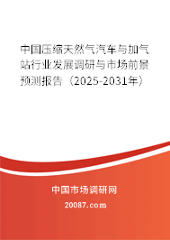 中国压缩天然气汽车与加气站行业发展调研与市场前景预测报告(2025-2031年) 中国压缩天然气汽车与加气站行业发展调研与市场前景预测报告(2025-2031年)
