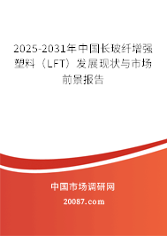 2025-2031年中国长玻纤增强塑料(LFT)发展现状与市场前景报告 2025-2031年中国长玻纤增强塑料(LFT)发展现状与市场前景报告