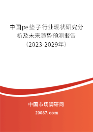 中国pe垫子行业现状研究分析及未来趋势预测报告（2023-2029年）