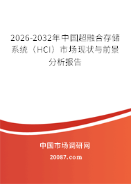 2026-2032年中国超融合存储系统（HCI）市场现状与前景分析报告