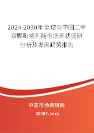 2024-2030年全球与中国二甲双胍吡格列酮市场现状调研分析及发展趋势报告
