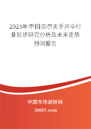 2025年中国高尔夫手开伞行业现状研究分析及未来走势预测报告 2025年中国高尔夫手开伞行业现状研究分析及未来走势预测报告