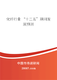 化纤行业 “十二五”期间发展预测