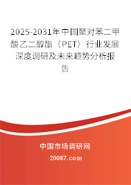 2025-2031年中国聚对苯二甲酸乙二醇酯（PET）行业发展深度调研及未来趋势分析报告
