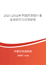 2025-2031年中国三聚酸行业发展研究与前景趋势 2025-2031年中国三聚酸行业发展研究与前景趋势