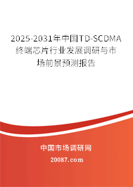 2025-2031年中国TD-SCDMA终端芯片行业发展调研与市场前景预测报告 2025-2031年中国TD-SCDMA终端芯片行业发展调研与市场前景预测报告