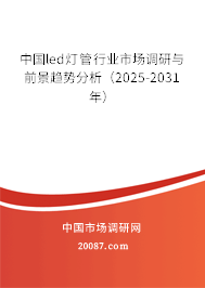 中国led灯管行业市场调研与前景趋势分析（2025-2031年）