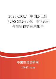 2025-2031年中国2-己酮（CAS 591-78-6）市场调研与前景趋势预测报告