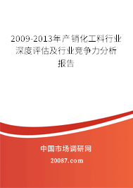 2009-2013年产销化工料行业深度评估及行业竞争力分析报告