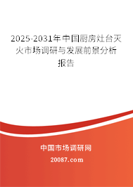 2025-2031年中国厨房灶台灭火市场调研与发展前景分析报告
