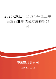 2025-2031年全球与中国二甲硅油行业现状及发展趋势分析 2025-2031年全球与中国二甲硅油行业现状及发展趋势分析