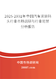 2025-2031年中国汽车滚装码头行业市场调研与行业前景分析报告 2025-2031年中国汽车滚装码头行业市场调研与行业前景分析报告