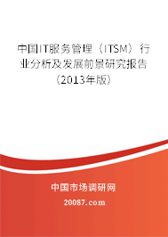 中国IT服务管理（ITSM）行业分析及发展前景研究报告（2013年版）