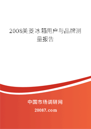 2008美菱冰箱用户与品牌测量报告