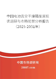 中国电池真空干燥箱发展现状调研与市场前景分析报告（2025-2031年）