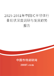 2025-2031年中国IC半导体行业现状深度调研与发展趋势报告 2025-2031年中国IC半导体行业现状深度调研与发展趋势报告
