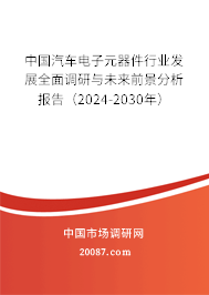 中国汽车电子元器件行业发展全面调研与未来前景分析报告（2022-2028年）