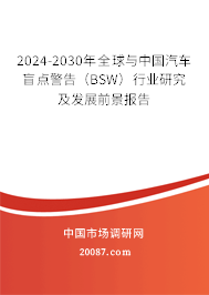 2024-2030年全球与中国汽车盲点警告（BSW）行业研究及发展前景报告
