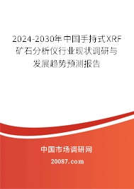 2024-2030年中国手持式XRF矿石分析仪行业现状调研与发展趋势预测报告 2024-2030年中国手持式XRF矿石分析仪行业现状调研与发展趋势预测报告