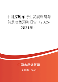 中国擦地布行业发展调研与前景趋势预测报告（2025-2031年）