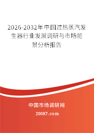 2026-2032年中国过热蒸汽发生器行业发展调研与市场前景分析报告