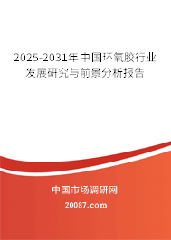 2025-2031年中国环氧胶行业发展研究与前景分析报告