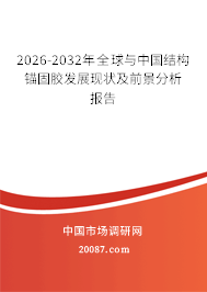 2026-2032年全球与中国结构锚固胶发展现状及前景分析报告 2026-2032年全球与中国结构锚固胶发展现状及前景分析报告