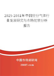 2025-2031年中国空分气体行业发展研究与市场前景分析报告